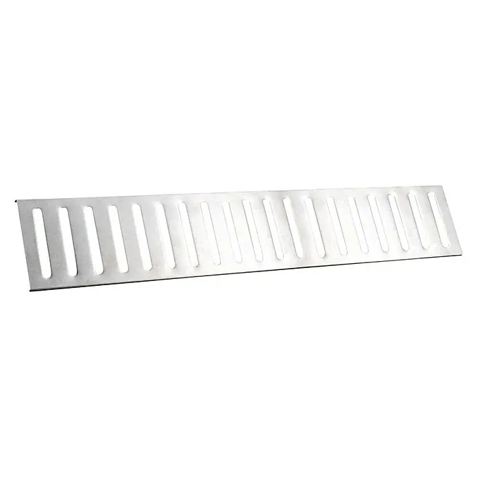 Kingstone Warmhalterost - Passend für: Kingstone Gasgrill Cliff 605-II ES & 650-I & 655-II ES - Rostabdeckung für Bodeneinlauf, Edelstahl, längliche Form mit schmalen Schlitzen. Ideal für Dusche oder Bad.