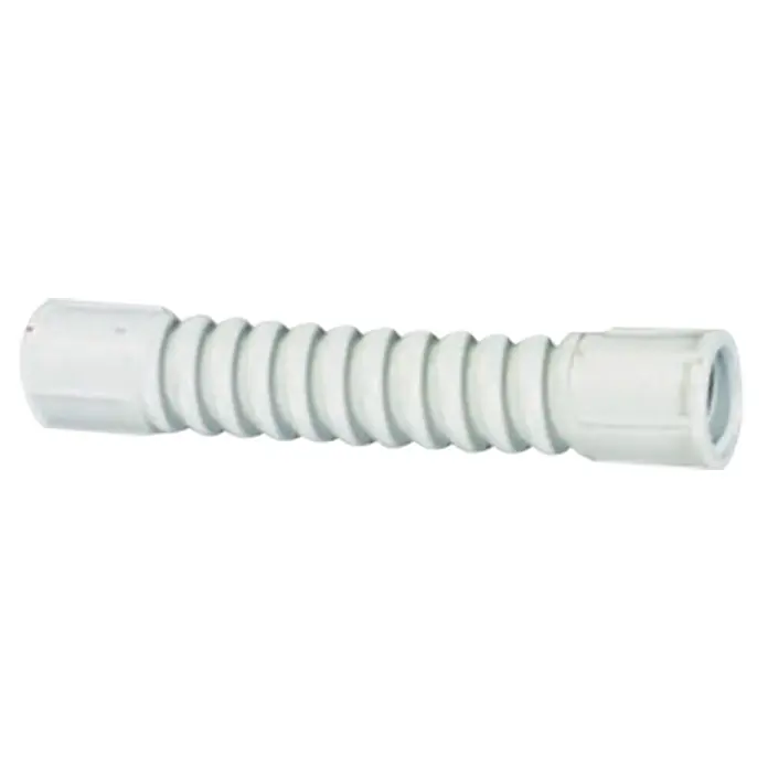 Electraline Tubo flexible unión - 16 mm - Extensión de tubo de desagüe: Extensión flexible de plástico blanco para fregaderos y lavabos, ideal para fontanería.