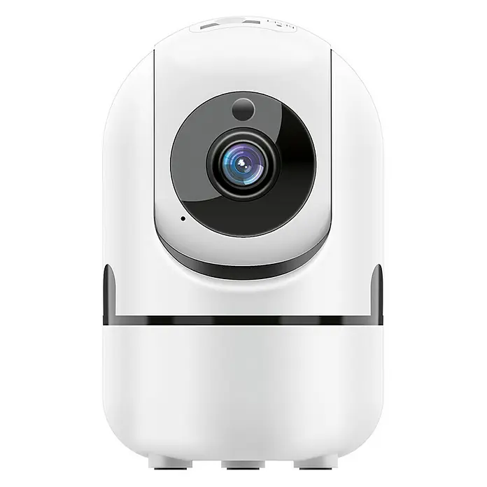 Muvit Cámara de vigilancia WIFI full HD 360 - Blanco, Ángulo de detección: 360 ° - Una cámara de seguridad interior blanca. La cámara está diseñada para la vigilancia de interiores y ofrece seguridad doméstica.