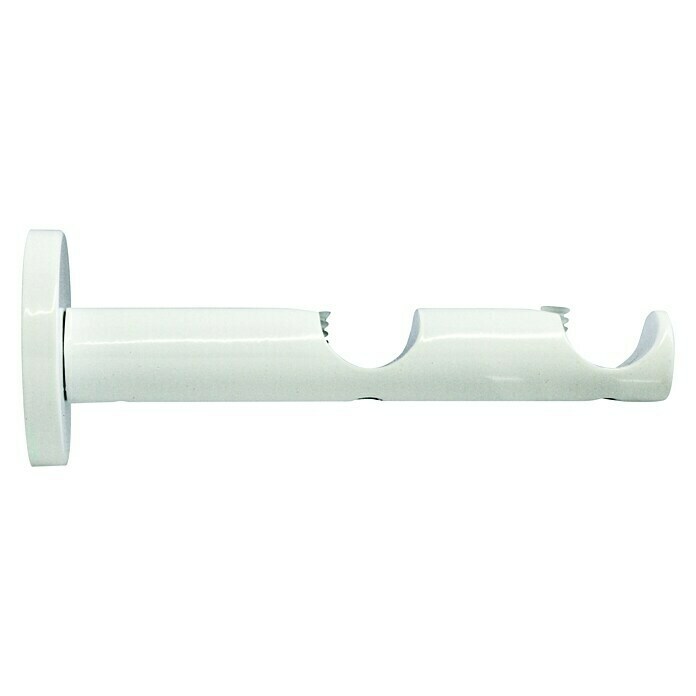 Expo Ambiente Dvostruki nosač za karnišu (Bijelo, Prikladno za: Šipke za zavjese Ø 20 mm, 131 mm)