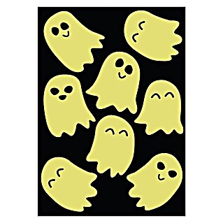 Adhesivos decorativos luminosos Fantasmas (Motivo decorativo, Amarillo, 17 x 15 cm)