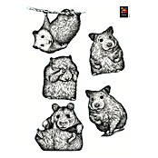 Dekosticker (Mäuse, Weiß/Schwarz) | BAUHAUS