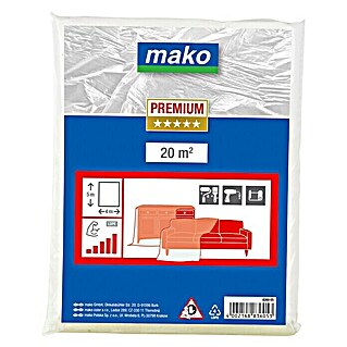 Mako Abdeckfolie Premium (5 x 4 m, Extra stark)