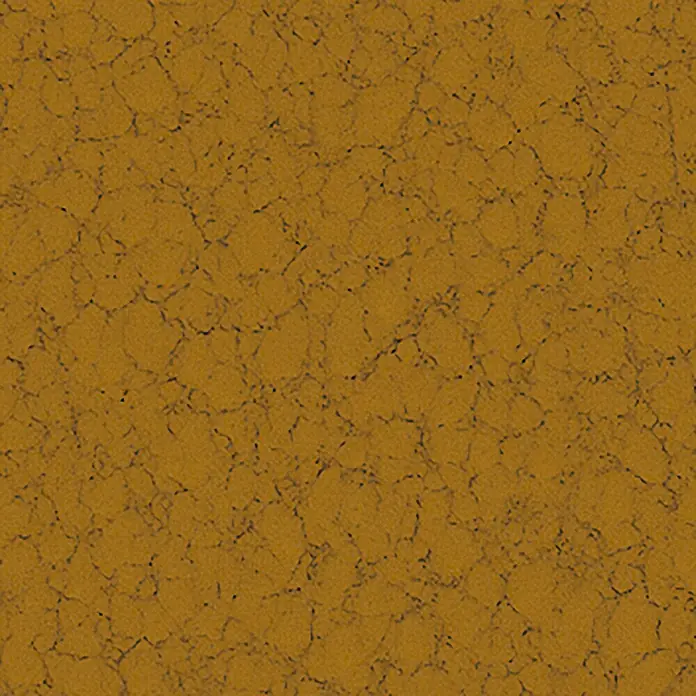swingcolor Effektlack - Kupfer, Glänzend, 750 ml, Lösemittelbasiert - Nahaufnahme eines goldenen Quarzkristallprodukts mit subtilen dunklen Aderungen, die eine elegante Textur erzeugen.