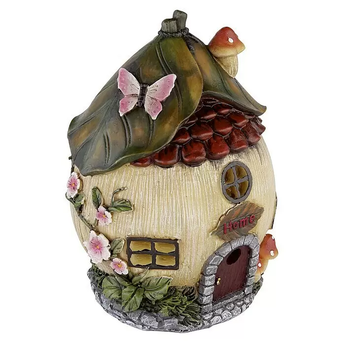 Globo Solar-Dekoleuchte Hütte - L x B x H: 13,3 x 12,5 x 17,5 cm, Bunt, IP44