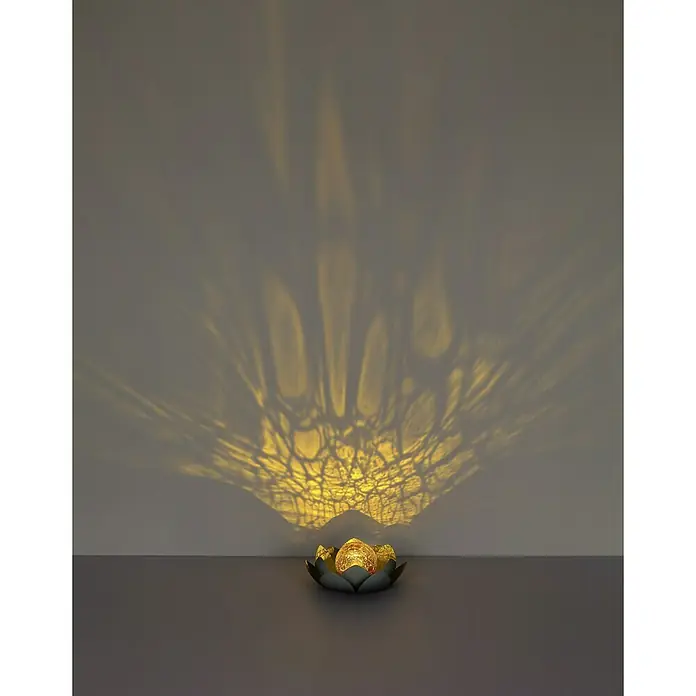 Globo Solar-Dekoleuchte - Grau, Orange, IP44 - Dekorative Lotusblüten-Lichterkette mit warmem Licht, ideal für stimmungsvolle Beleuchtung und als ansprechendes Wohnaccessoire.