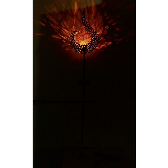 Globo Solarna ukrasna LED svjetiljka (Crna, D x Š x V: 16,5 x 6,5 x 90 cm)