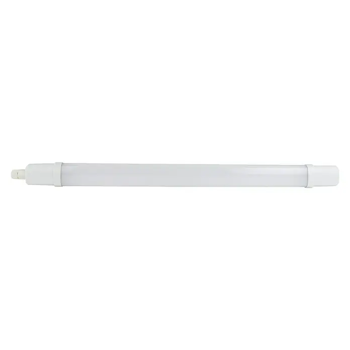 Ritter Leuchten LED-Feuchtraumlichtleiste Super Slim - L x B x H: 72 x 5,3 x 3,5 cm, Lichtfarbe: Neutralweiß, 18 W, IP65 - Nahaufnahme einer LED-Röhre, die für helle und energieeffiziente Beleuchtung sorgt. Ideal für Büro, Werkstatt oder Garage.
