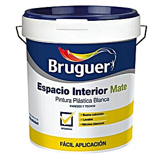 Bruguer Pintura para paredes y techos Espacio interior (Blanco, Mate)