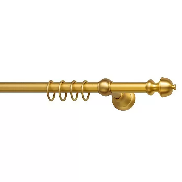Sombra Gardinenstange - Messing, Länge: 240 cm, Durchmesser: 20 mm - Detailaufnahme