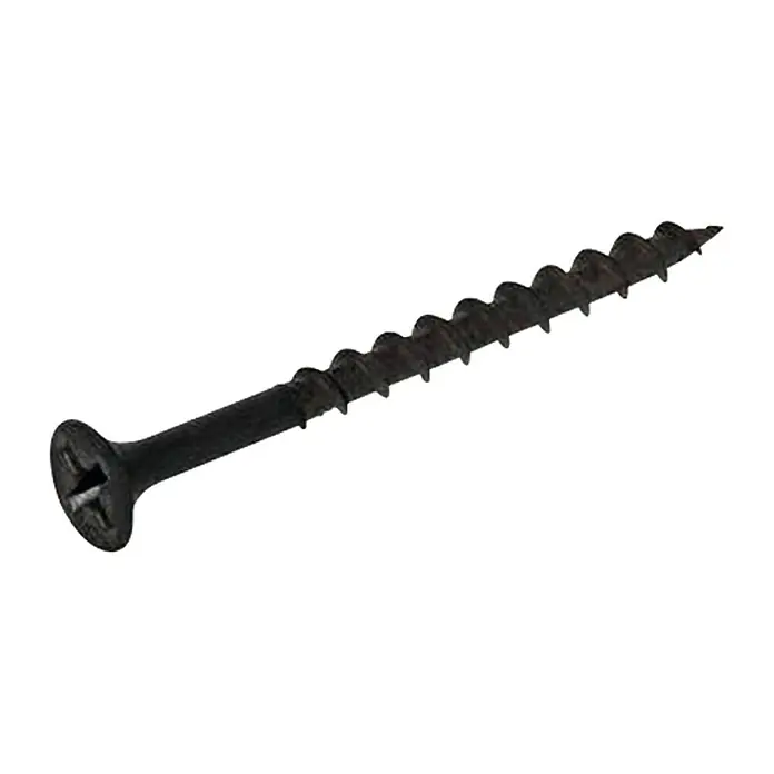 Knauf Schnellbauschraube TN 55 - Durchmesser: 3,9 mm, Länge: 55 mm, 100 Stk. - Schwarze Schraube mit flachem Kopf und scharfem Gewinde. Ideal für Trockenbauarbeiten und andere Befestigungen.