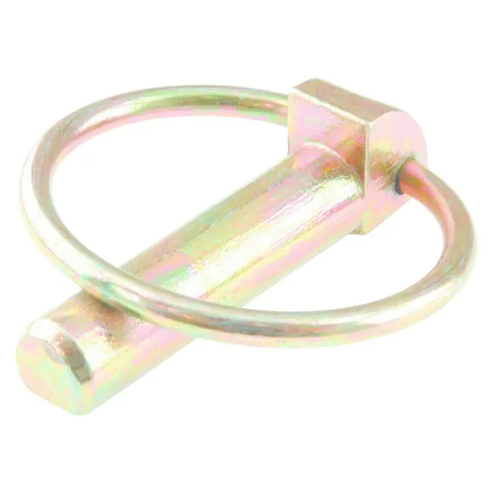 Suki Chaveta plegable - Diámetro: 10 mm, Acero - Un pasador dorado con un cierre de anillo, que representa una solución de fijación sencilla y segura para diversas aplicaciones.