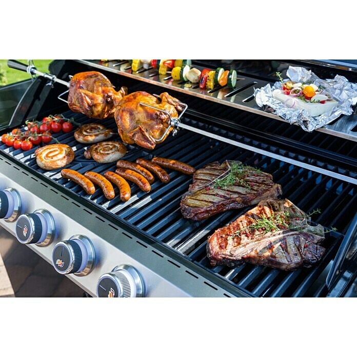 Kingstone KMS Gasgrill Cliff 650-1Anzahl Brenner: 6, Hauptgrillfläche: 89 x 45 cm, 24,5 kW Unknown