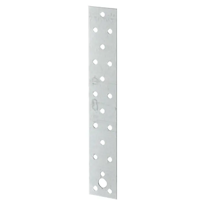 Stabilit Pletina de ensamblaje alargada - L x An: 240 x 40 mm, Acero - Conector metálico con orificios para tornillos o clavos para conexiones de madera.