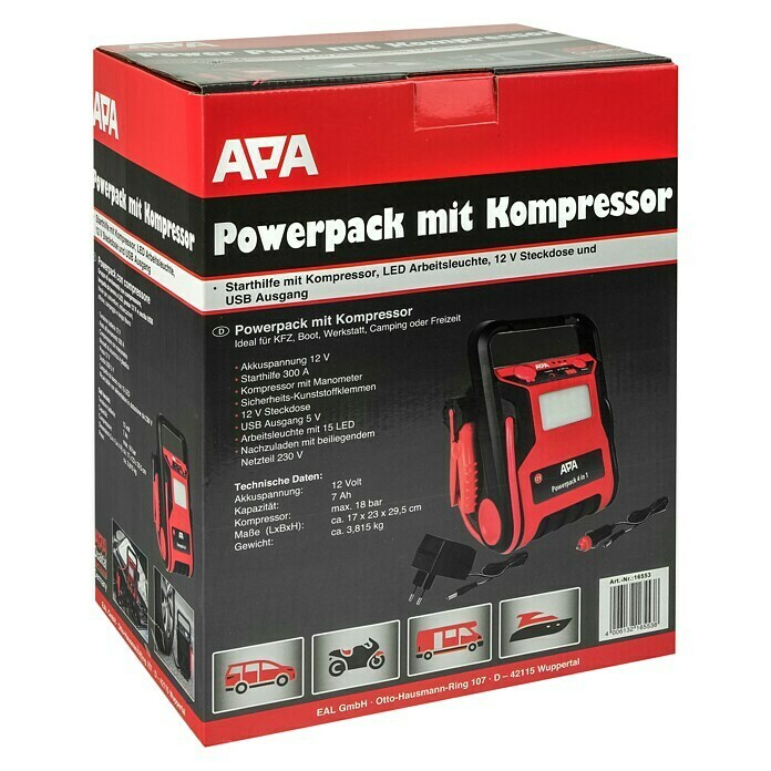 APA Energiestation (L x B x H: 17 x 23 x 29,5 cm, 7 000 mAh, 12 V) | BAUHAUS