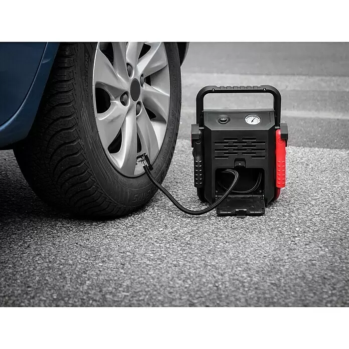 APA Energiestation - L x B x H: 17 x 23 x 29,5 cm, 7.000 mAh, 12 V - Anwendungsbeispiel