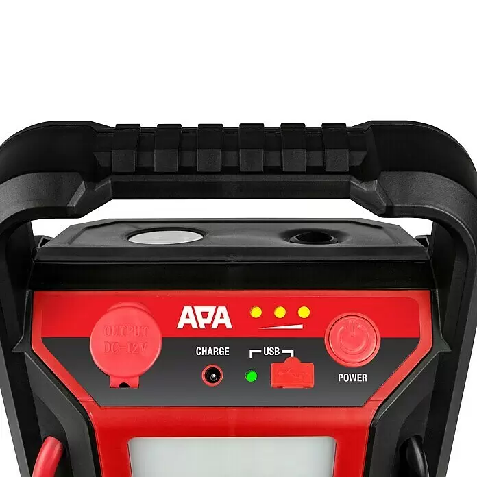 APA Energiestation - L x B x H: 17 x 23 x 29,5 cm, 7.000 mAh, 12 V - Detailaufnahme