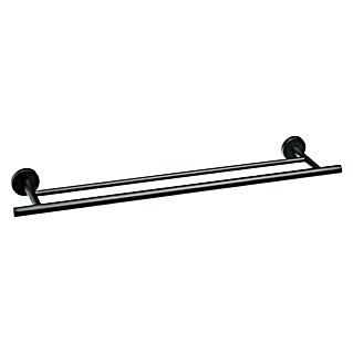 BAUHAUS Toallero de baño doble (Ancho: 70 cm, Acero, Recubrimiento en polvo)