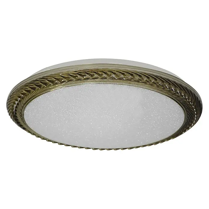 Tween Light LED-Deckenleuchte Ferrada - 24 W - Elegante Deckenleuchte mit weißem Diffusor und dekorativem Goldrand. Perfekt für stilvolle Beleuchtung in jedem Raum.