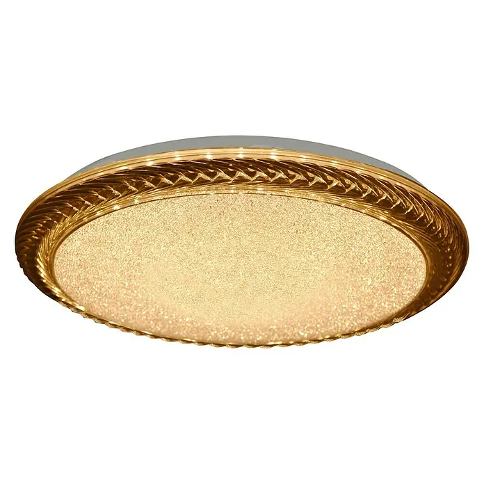 Tween Light LED-Deckenleuchte Ferrada - 24 W - Elegante Deckenleuchte in Goldoptik. Die runde Lampe erzeugt ein warmes Licht und ist ein Blickfang im Raum.