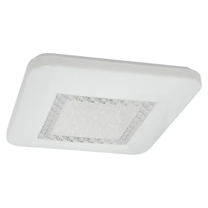 Tween Light LED-Deckenleuchte Maxena - 24 W, L x B x H: 43 x 43 x 6,8 cm, Weiß, Warmweiß - Die quadratische LED-Deckenleuchte in Weiß ist ein elegantes und modernes Beleuchtungselement.