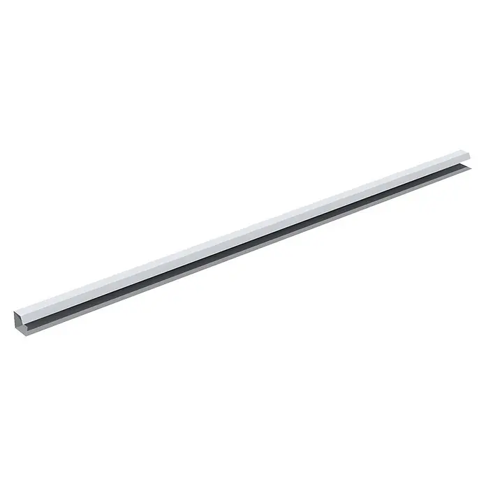 Perfil de remate lateral Soditer - Blanco, Largo: 3 m - Una barra de luz LED blanca, ideal para soluciones de iluminación modernas, que ofrece funcionalidad y atractivo estético.