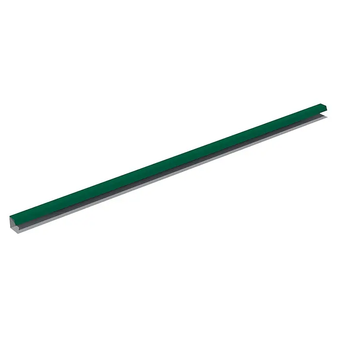 Perfil de remate lateral Soditer - Verde, Largo: 3 m - Imagen de una cubierta de canal de cables verde. La cubierta es alargada y protege los cables de daños y polvo.