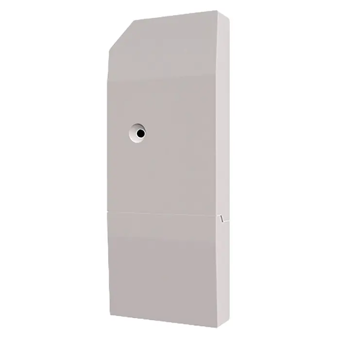 Mitsubishi Módulo WLAN integrado - Aire acondicionado, Blanco - Imagen de un detector de movimiento de pared blanco con un sensor circular central, adecuado para iluminación o sistemas de alarma.