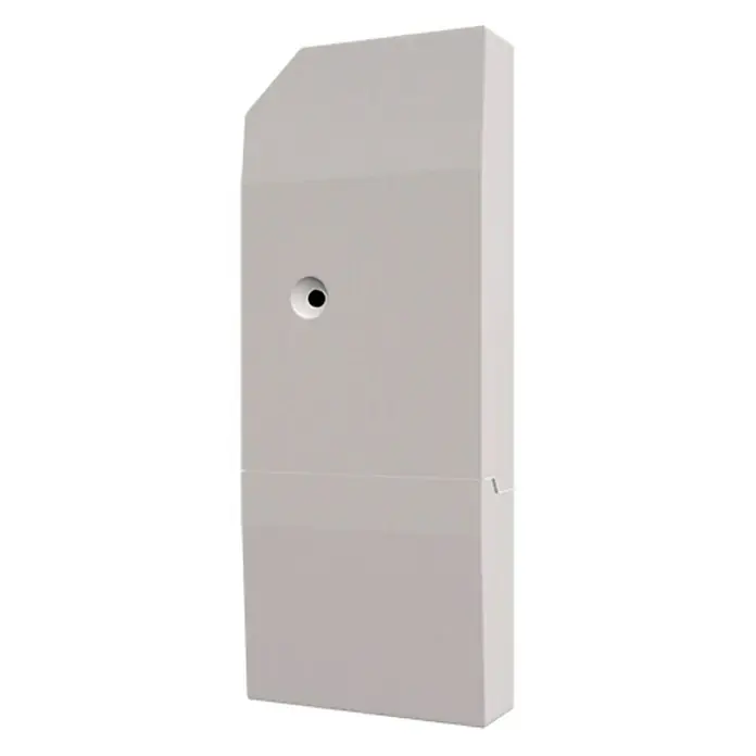 Mitsubishi Módulo WLAN integrado - Aire acondicionado, Blanco - Imagen de un detector de movimiento de pared blanco con un sensor circular central, adecuado para iluminación o sistemas de alarma.