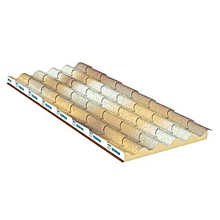 Isopan Panel de sándwich  Isodomus Alvero Ellenico Interior oscuro (3,5 x 1 m)