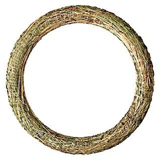 Strohkranz (Ø x H: 50 x 6 cm, Braun)