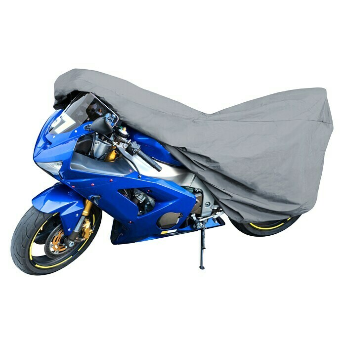 Walser MotorradgarageM, 215 x 95 x 120 cm, Grau Front View