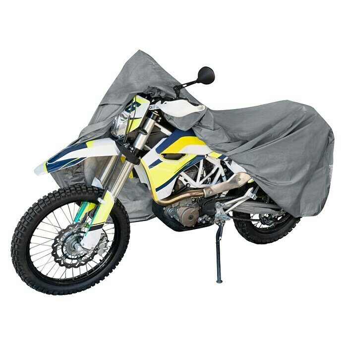 Walser MotorradgarageXL, 255 x 110 x 135 cm, Grau Front View