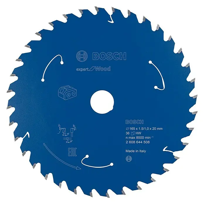 Bosch Kreissägeblatt Expert for Wood - 165 mm, Bohrung: 20 mm, Anzahl Zähne: 36 Stk. - Bosch Expert Holzsägeblatt mit 165 mm Durchmesser für präzise Holzschnitte. Ideal für Handwerker und Heimwerker, die Wert auf Qualität legen.