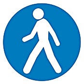 Señal de obligación (Motivo: Paso obligatorio para peatones)