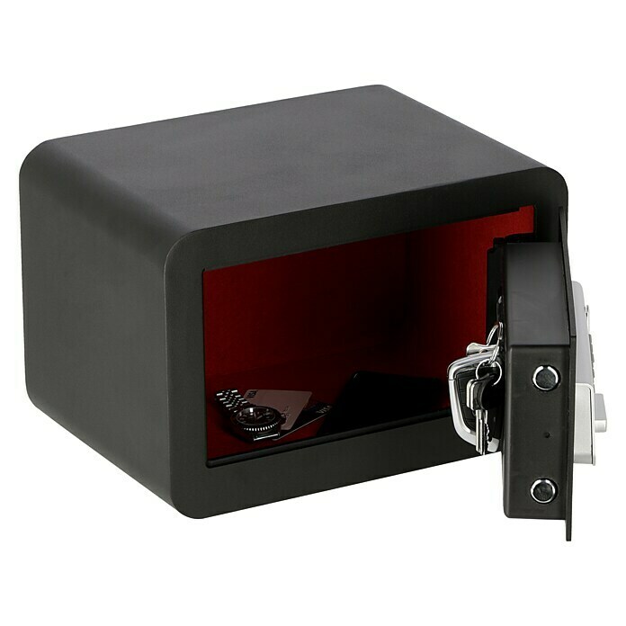 Stabilit Möbeltresor Security-Box LEDL x B x H: 35 x 25 x 23 cm, Elektronisches Zahlenschloss, Schwarz Unknown