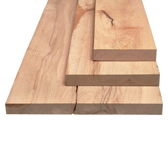 Massivholzbrett Rustic (Buche, L x B x S: 120 x 21 x 2,4 cm, Gehobelt)