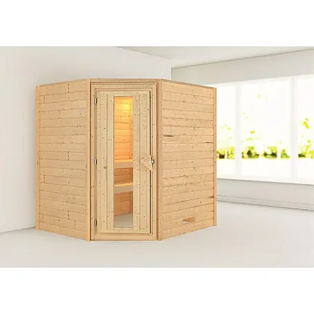 Karibu  Massivholzsauna Mia