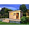Karibu Saunahaus Suva 3 (Mit 9 kW Ofen mit externer Steuerung, Natur, L x B x H: 391 x 231 x 239 cm) | BAUHAUS