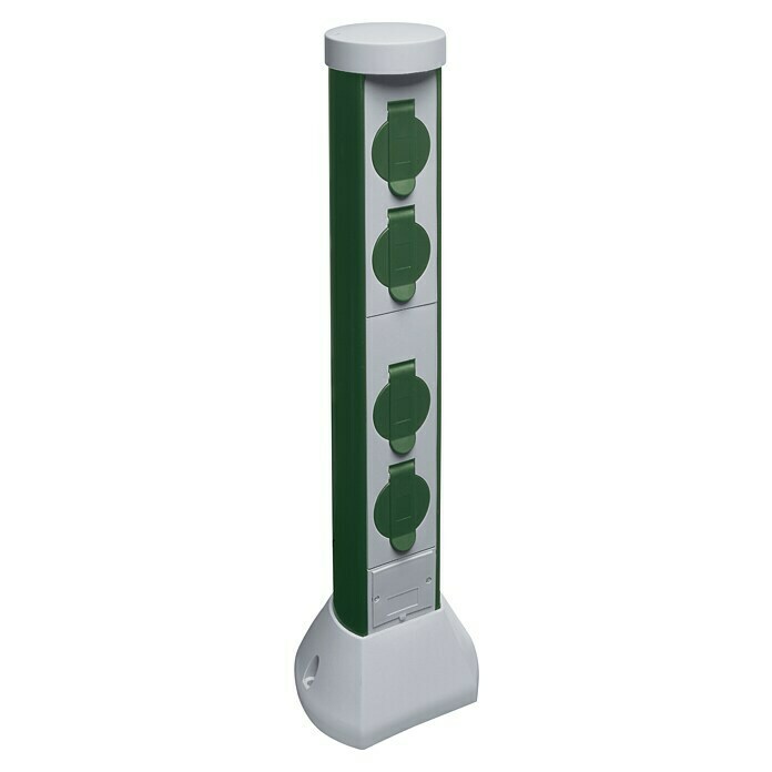 REV Green Craft Energiesäule (4-fach, Grau, 3.500 W, Höhe: 58 cm)