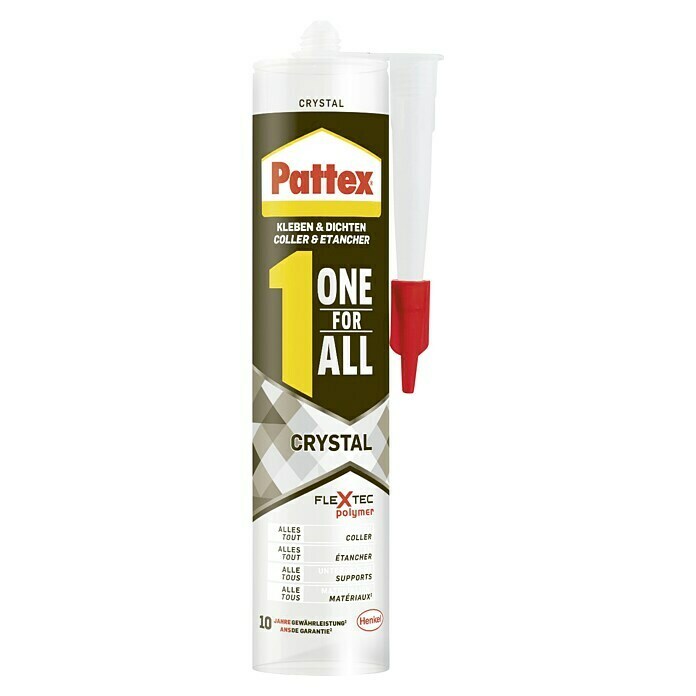 Pattex Montagekleber One for All Crystal (290 ml, Geeignet für: Fliesen)
