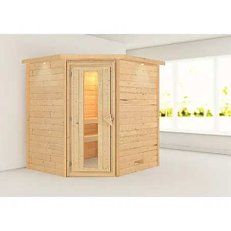 Karibu  Massivholzsauna Mia