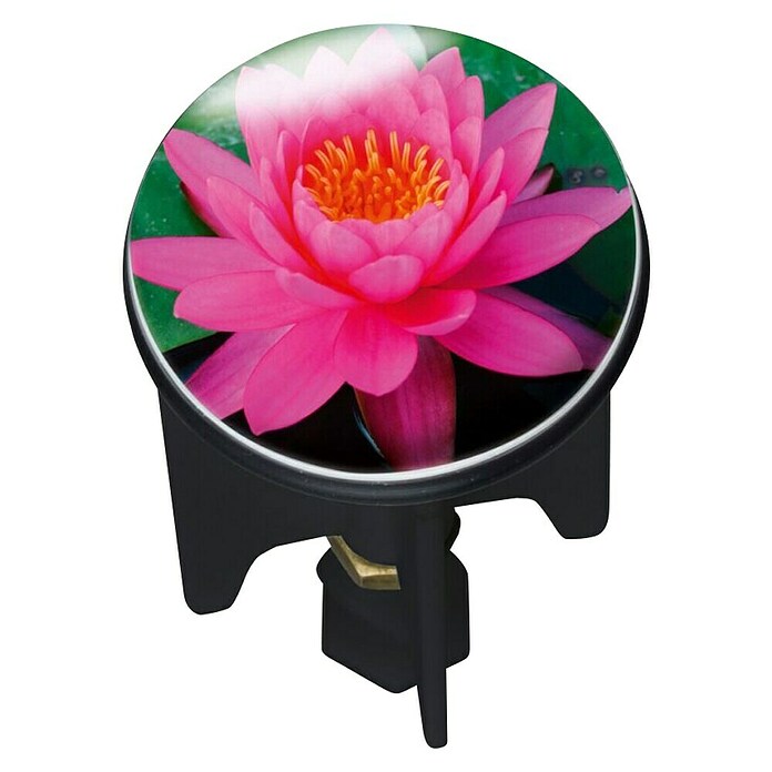 WENKO Bouchon de lavabo Pluggy Pink Lily