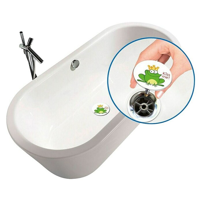 WENKO Bouchon de bain Pluggy XXL Froggy