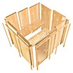 Karibu Elementsauna Kotka (Mit 9 kW Bio-Ofen mit externer Steuerung, L x B x H: 196 x 196 x 198 cm) | BAUHAUS