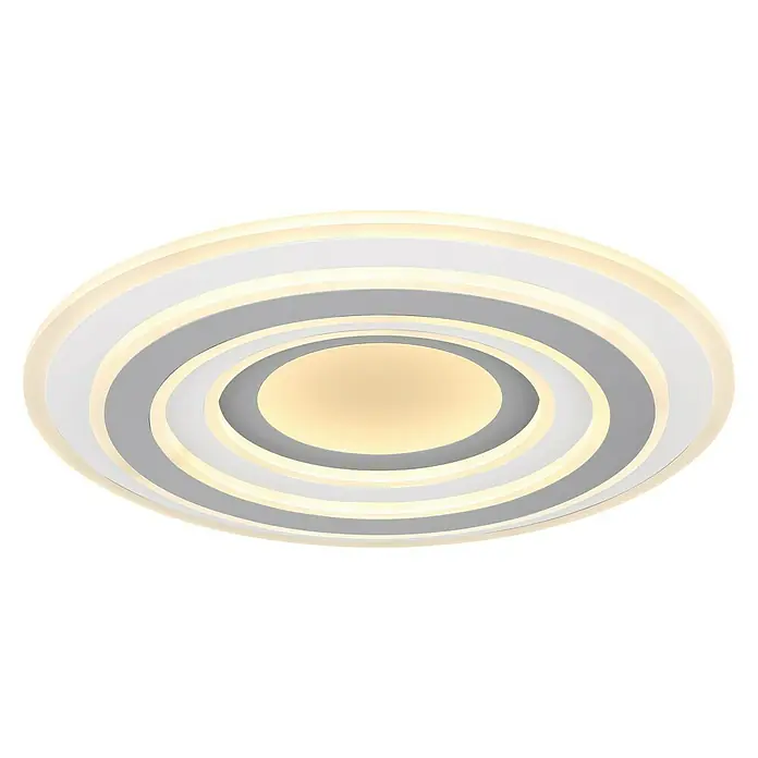 Globo LED-Deckenleuchte rund Sabatino - 46 W, Ø x H: 50 x 7 cm, Acryl Weiß - Moderne Deckenleuchte mit ringförmigem Design. Die Leuchte besticht durch ihre schlichte Eleganz und ihr helles, angenehmes Licht.