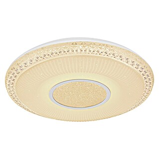 Globo LED-Deckenleuchte rund Klemens (40 W, Ø x H: 500 mm x 9 cm, Chrom)