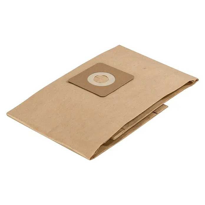 Bosch Papierfiltertüten - 5 Stk., Passend für: Bosch Nass-Trockensauger UniversalVac 15 - Staubbeutel für Staubsauger, aus Papier gefertigt, mit rechteckigem Anschlussstück in der Mitte.
