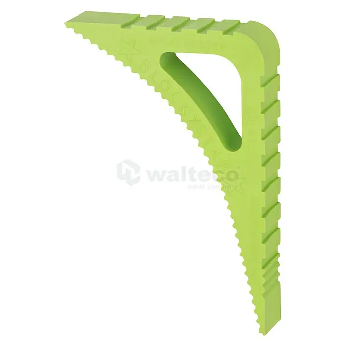 Tür- & Fensterstopper Blockystar - L x H: 78 x 20 mm, Grün - Grüner Blockstar Eckwinkel für präzise Ausrichtung, ideal für Bauprojekte & Heimwerker. Made in Spain für Top-Qualität.