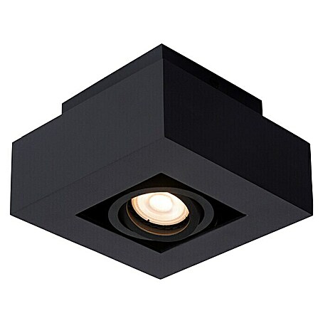 Lucide LED-Deckenleuchte Xirax (5 W, L x B x H: 14 x 14 x 8,8 cm, Schwarz, Warmweiß)